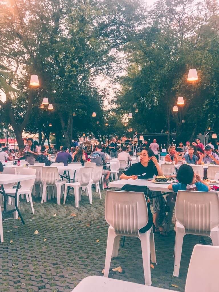 Cicada Night market seating area